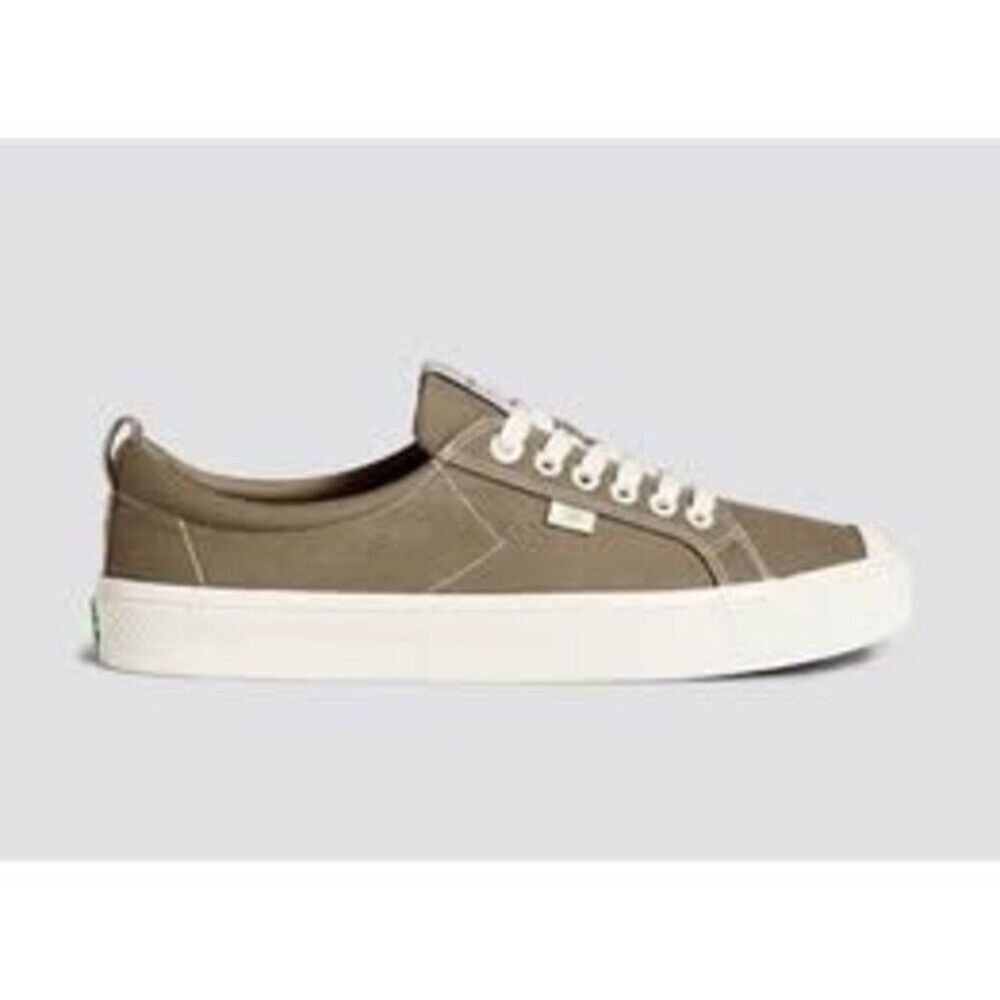 Cariuma OCA Low Burnt Sand Canvas Sneakers Shoes Mens 8.5 Womens 10 Lace Up - Picture 2 of 9